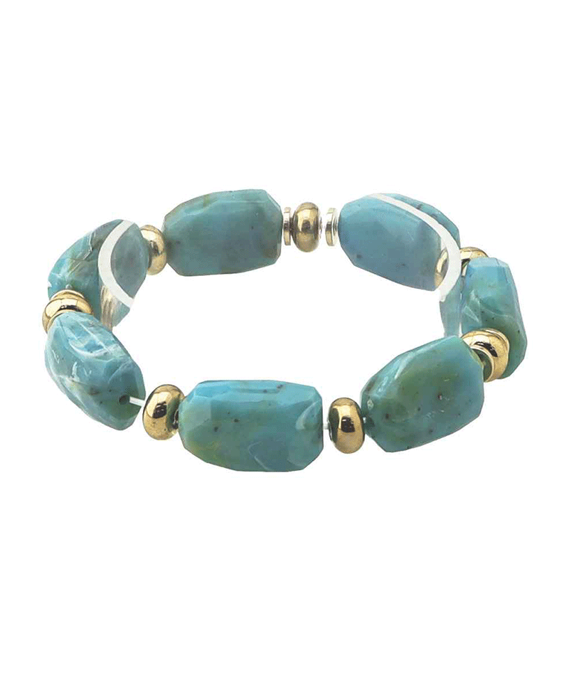 Chunky Beaded Stretch Bracelet