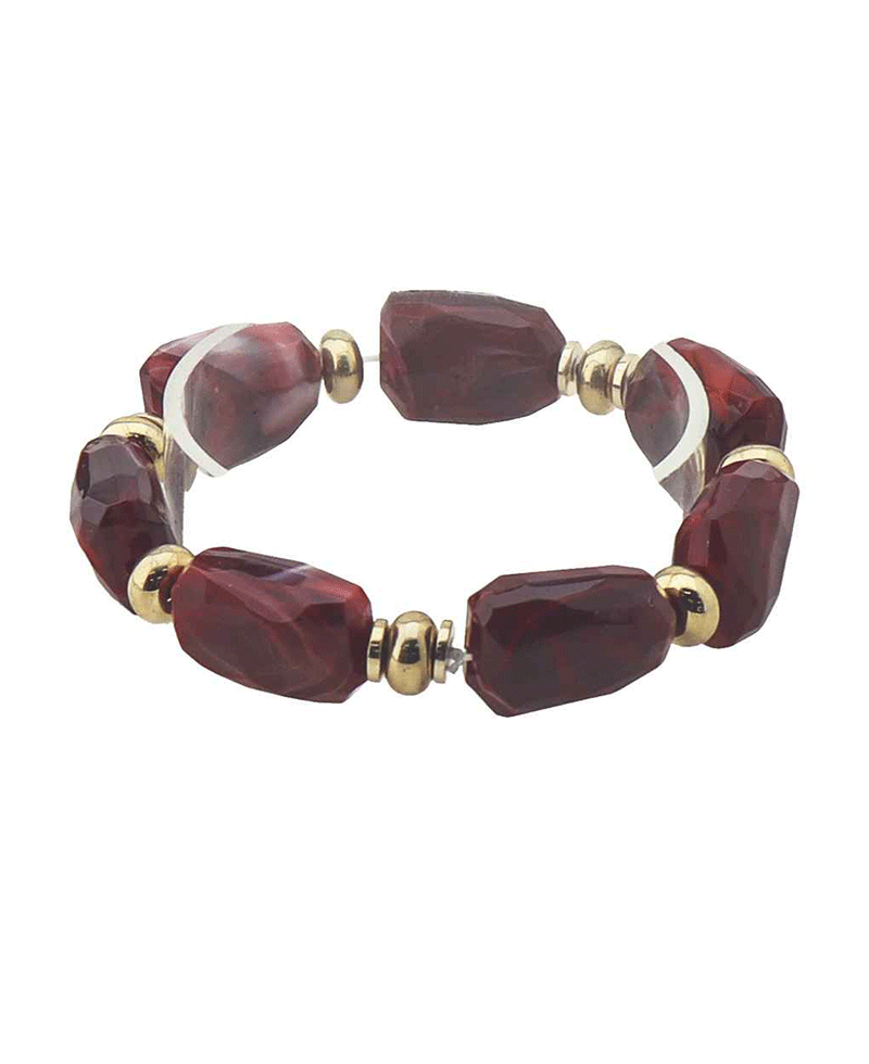 Chunky Beaded Stretch Bracelet