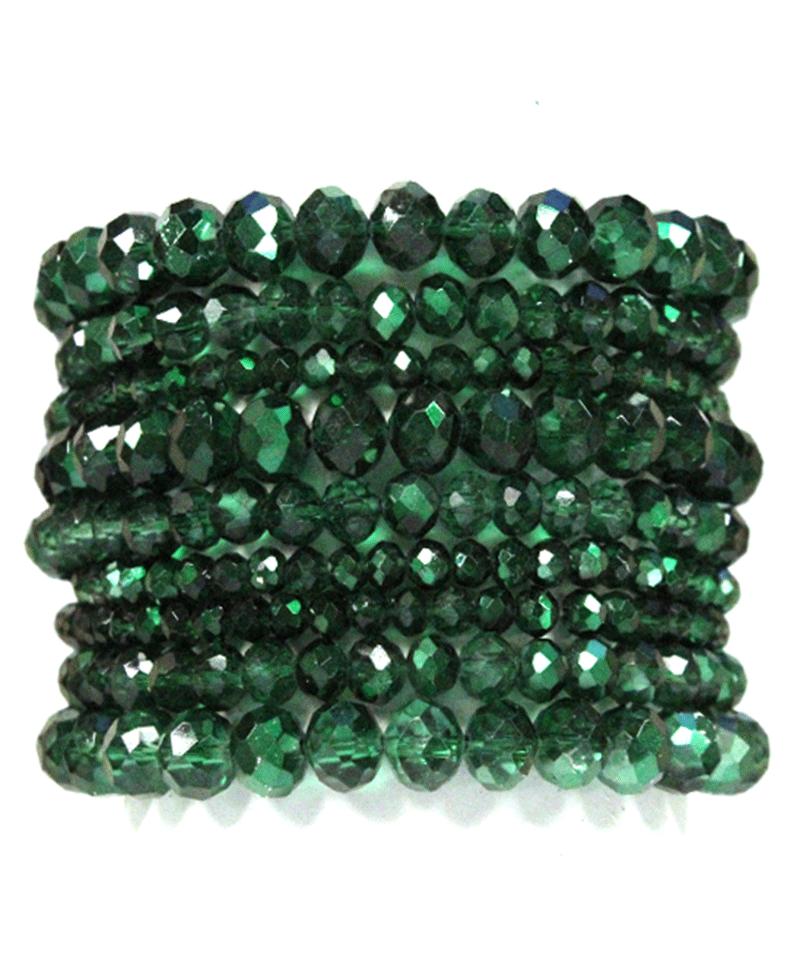 Multi Glass Bead Stackable Bracelet