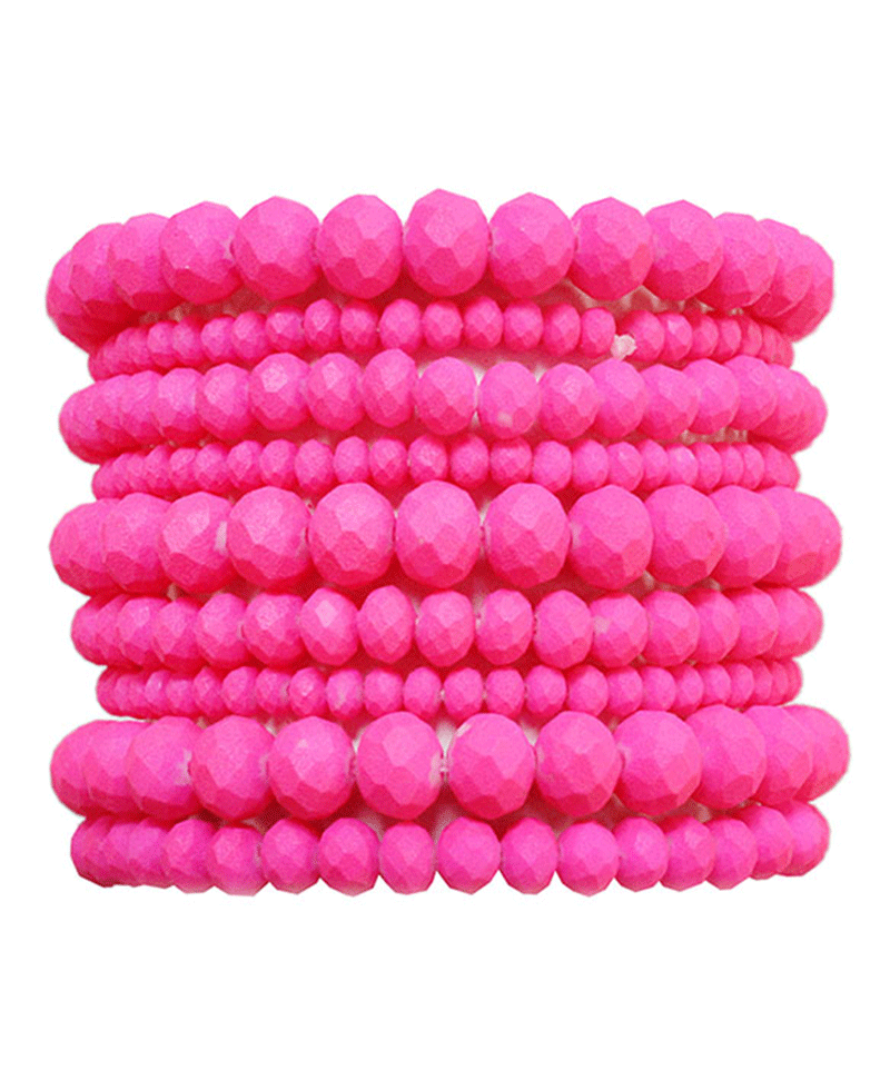 Multi Glass Bead Stackable Bracelet