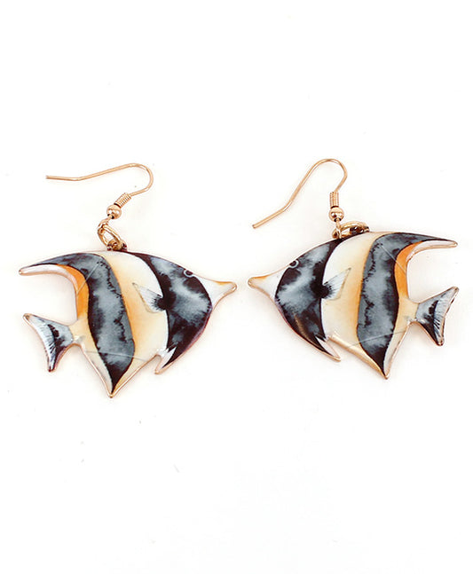 Angel Fish Print Earring