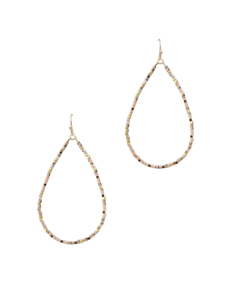 Small Beads Teardrop Earring
