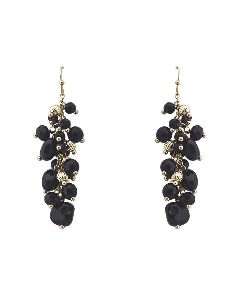 Mixed Bead Cluster Earring