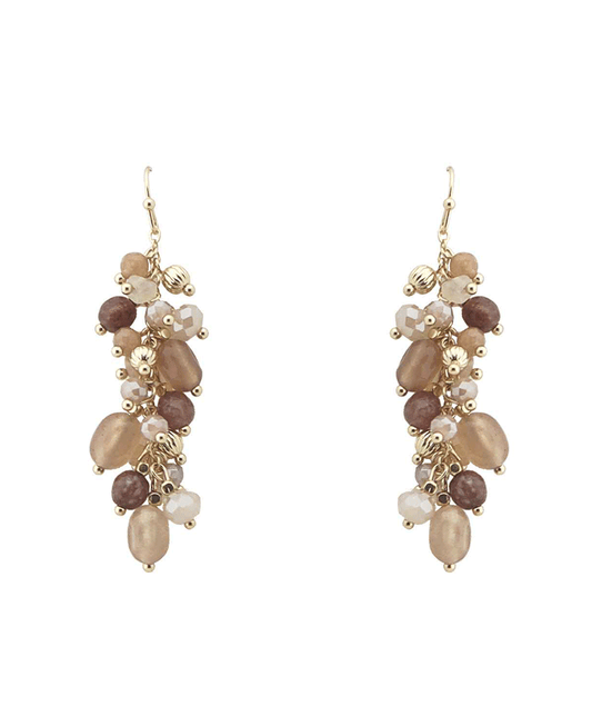 Mixed Bead Cluster Earring