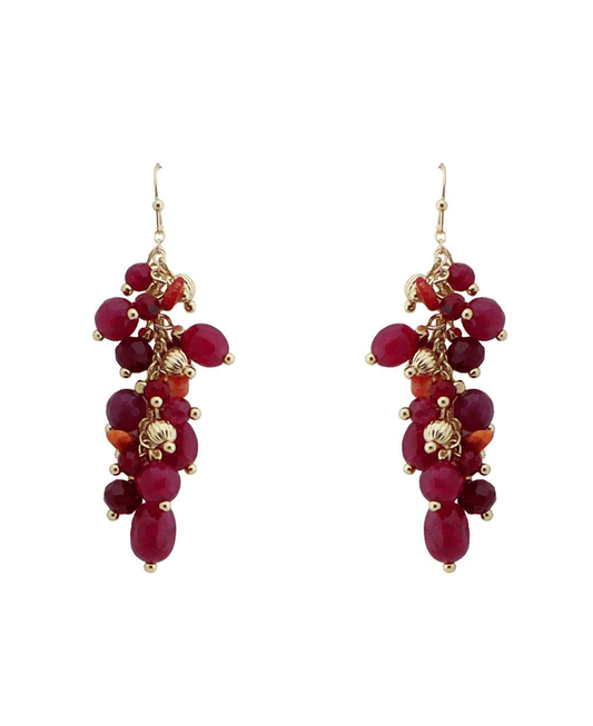 Mixed Bead Cluster Earring