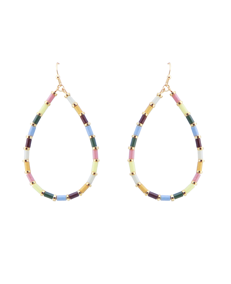 Beaded Teardrop Earring