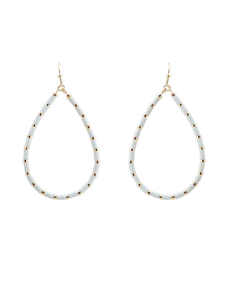 Beaded Teardrop Earring
