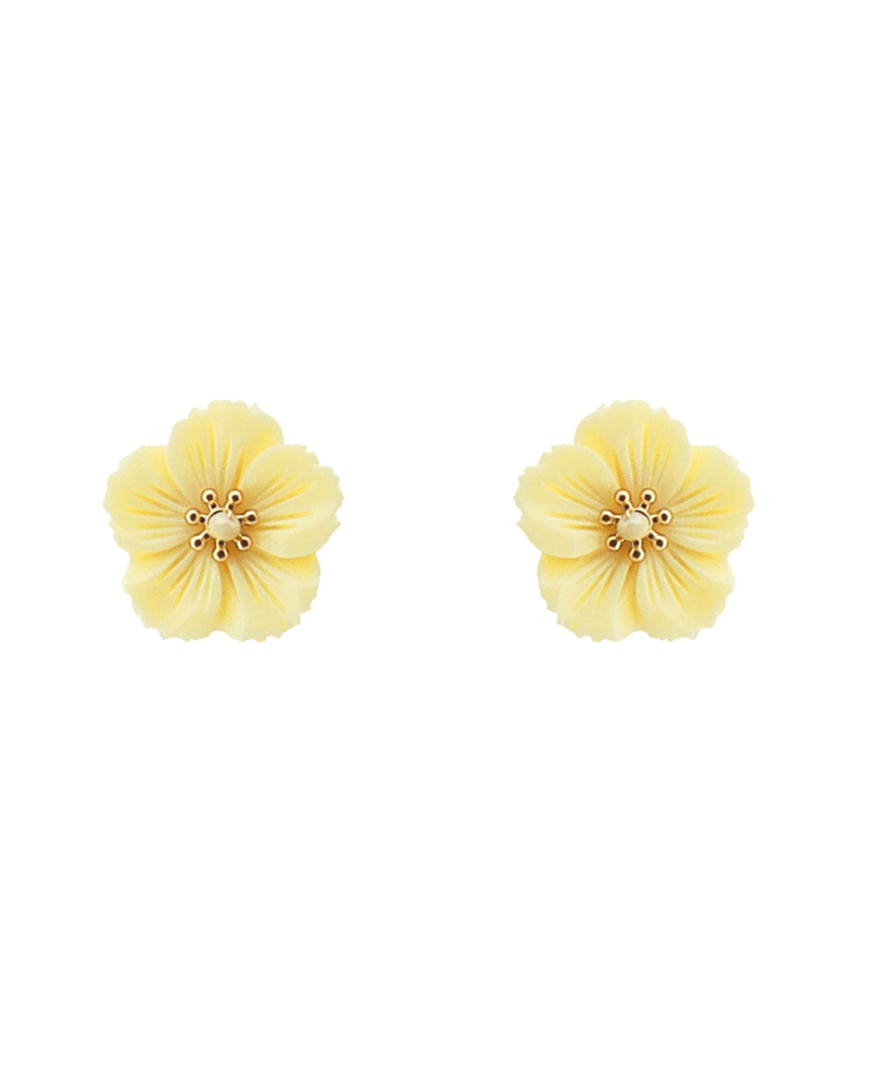 Five Petal Flower Stud Earring