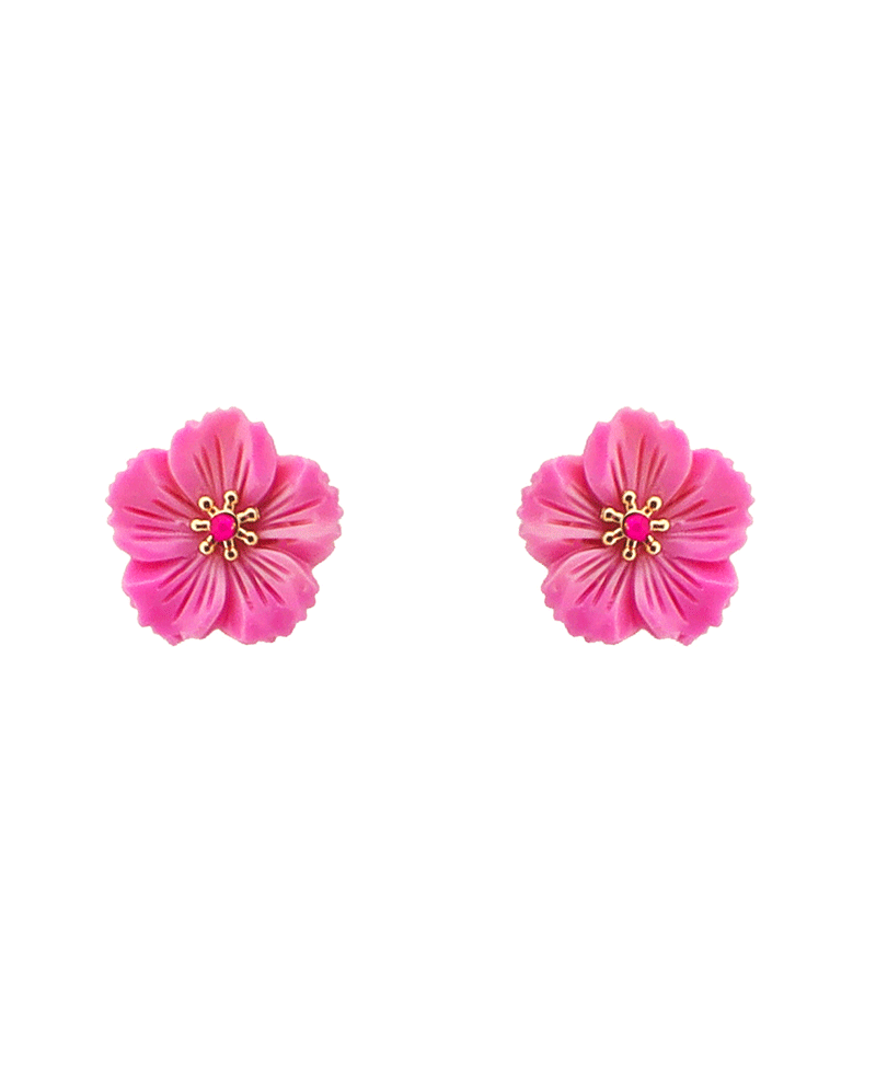 Five Petal Flower Stud Earring