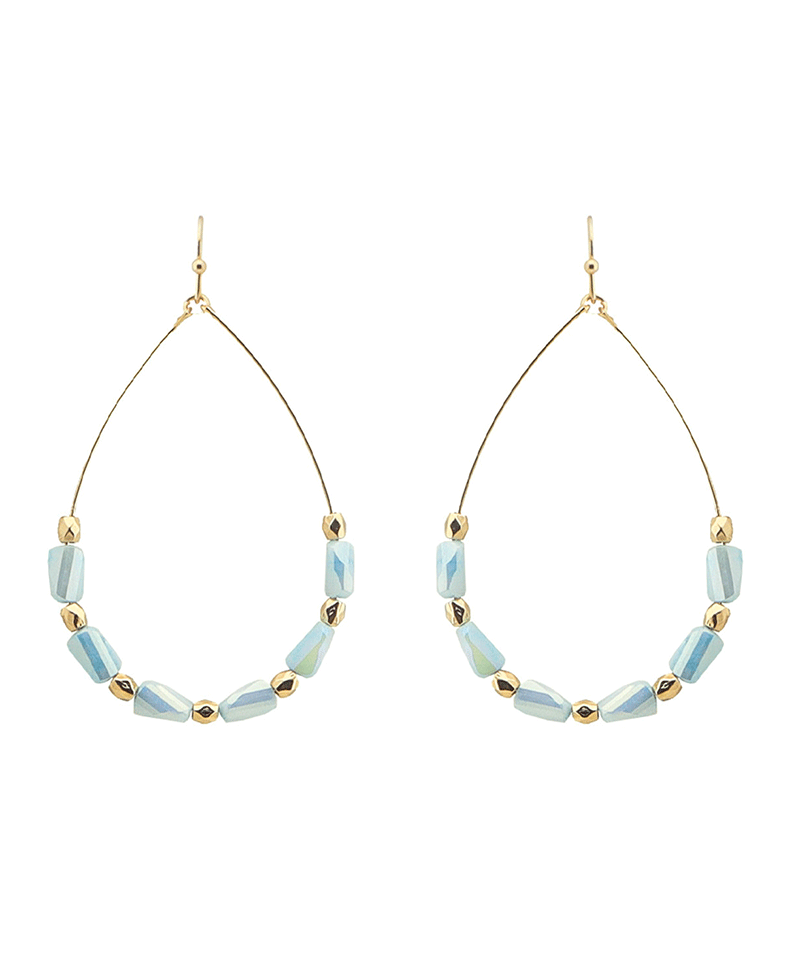 Beaded Teardrop Earring