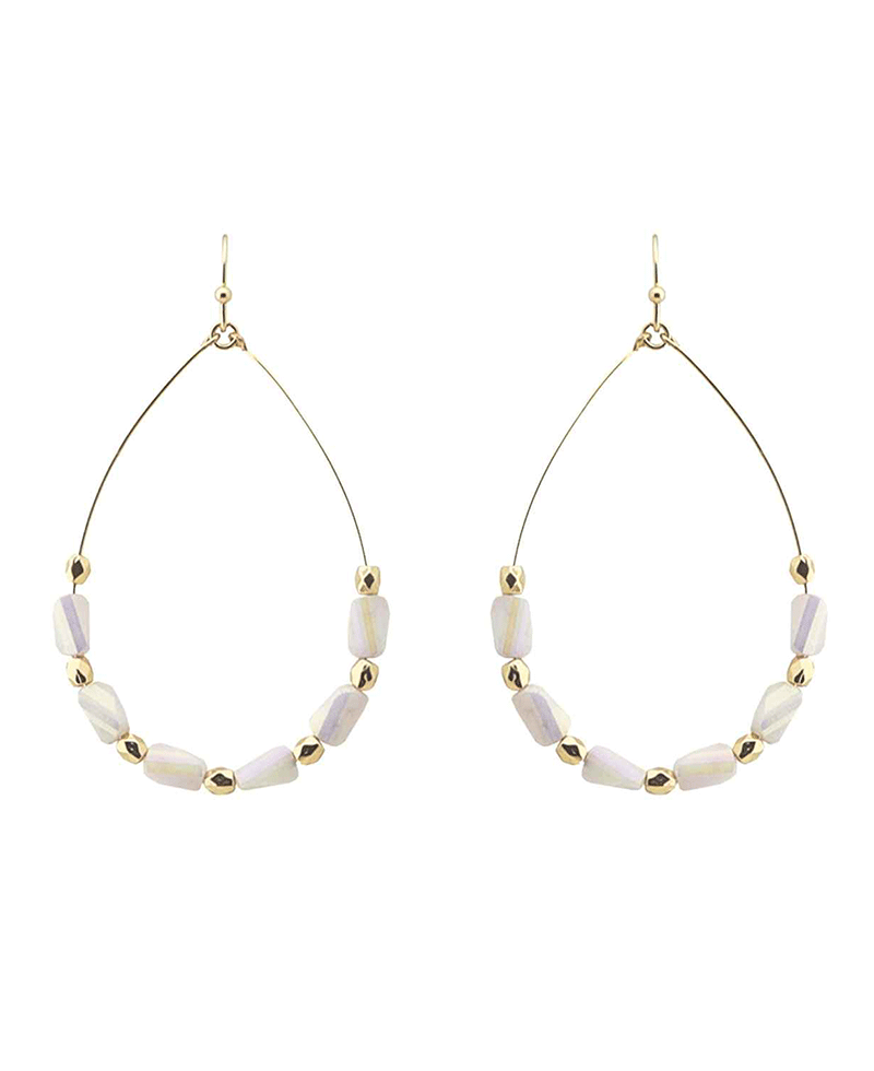 Beaded Teardrop Earring