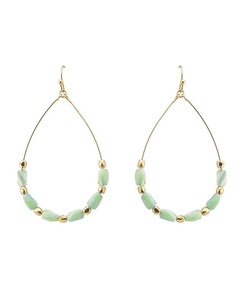 Beaded Teardrop Earring