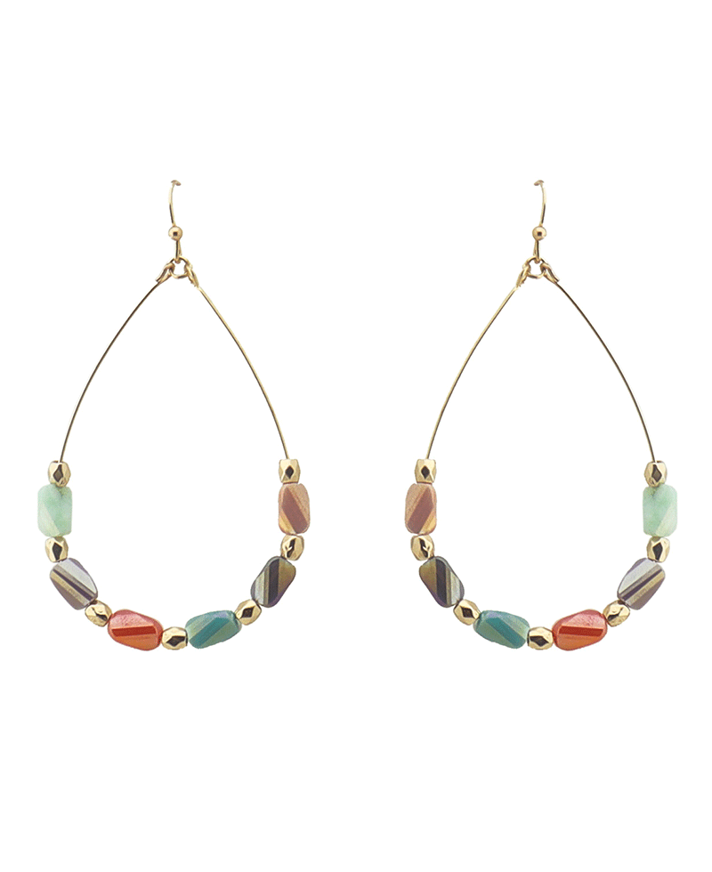 Beaded Teardrop Earring