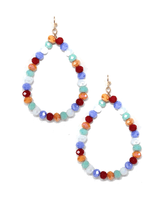 Glass Teardrop Earring