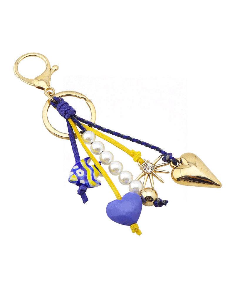 Multi Charm Key Chain