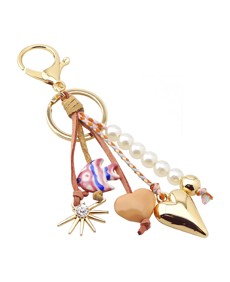Multi Charm Key Chain