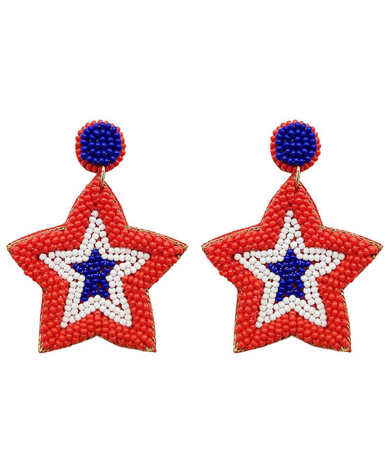 Star Seed Beaded Earring