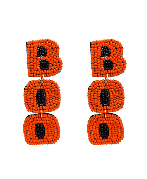 Halloween Seed Beaded Earring