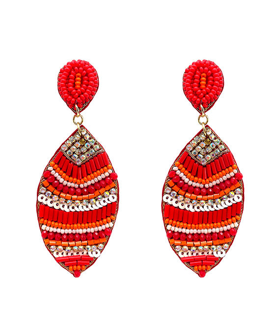 Serape Seed Beaded Earring