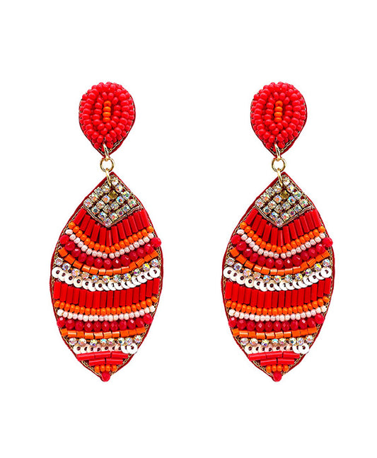 Serape Seed Beaded Earring