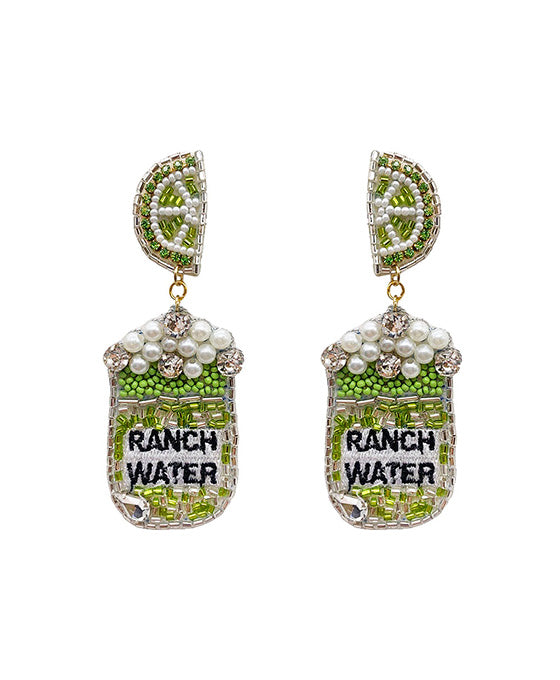 Beaded Drink Can Earring