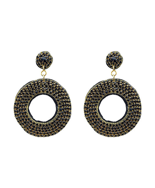 Rhinestone Circle Earring
