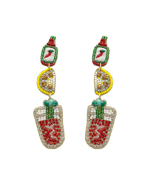 Cocktail Beaded Earring