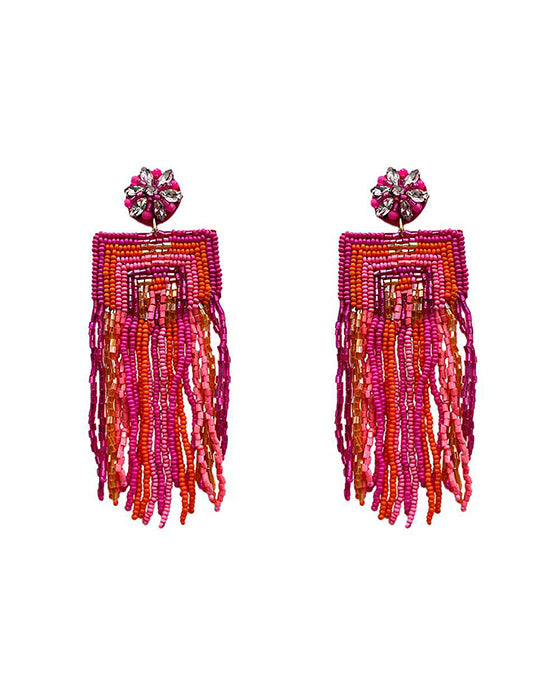 Beaded Tassel Earring