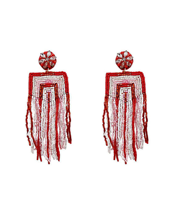 Beaded Tassel Earring