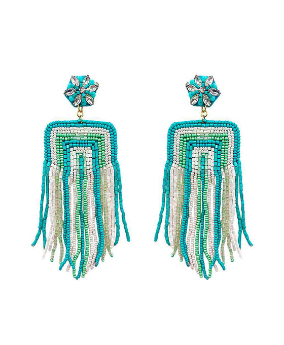 Beaded Tassel Earring