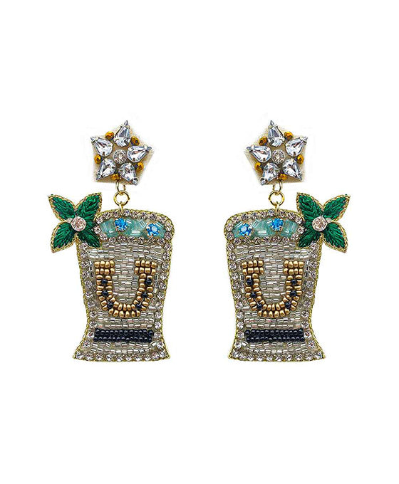 Beaded Horse Sports Earring