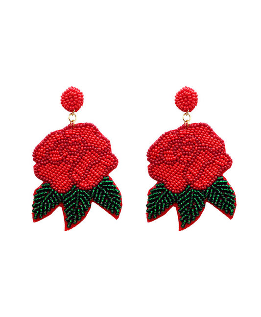 Beaded Frida Flower Earring