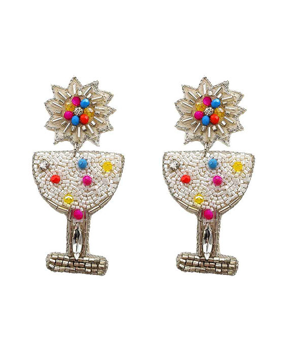 Beaded Cocktail Earring