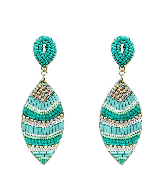 Serape Seed Beaded Earring