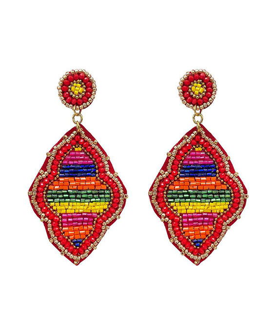 Moroccan Seed Beaded Earring