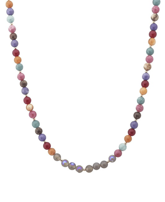 Multicolor Stone Beaded Necklace