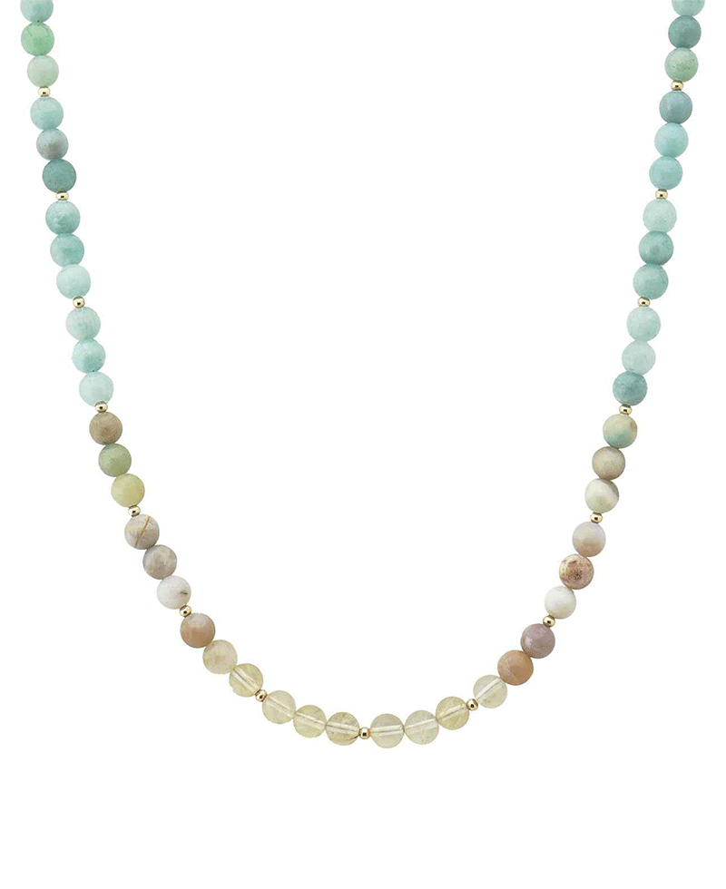 Multicolor Stone Beaded Necklace