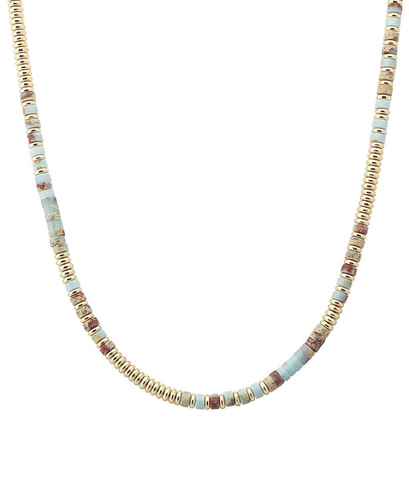 Mixed Rondelle Bead Necklace