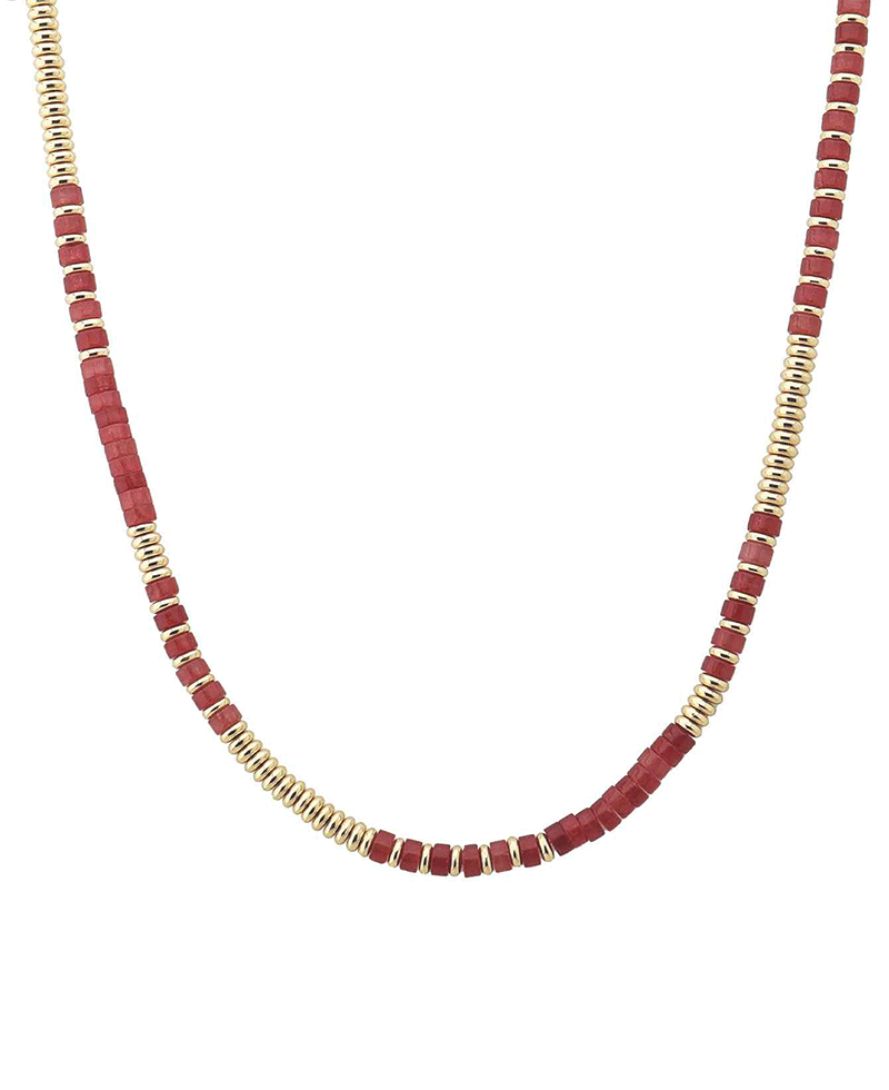Mixed Rondelle Bead Necklace
