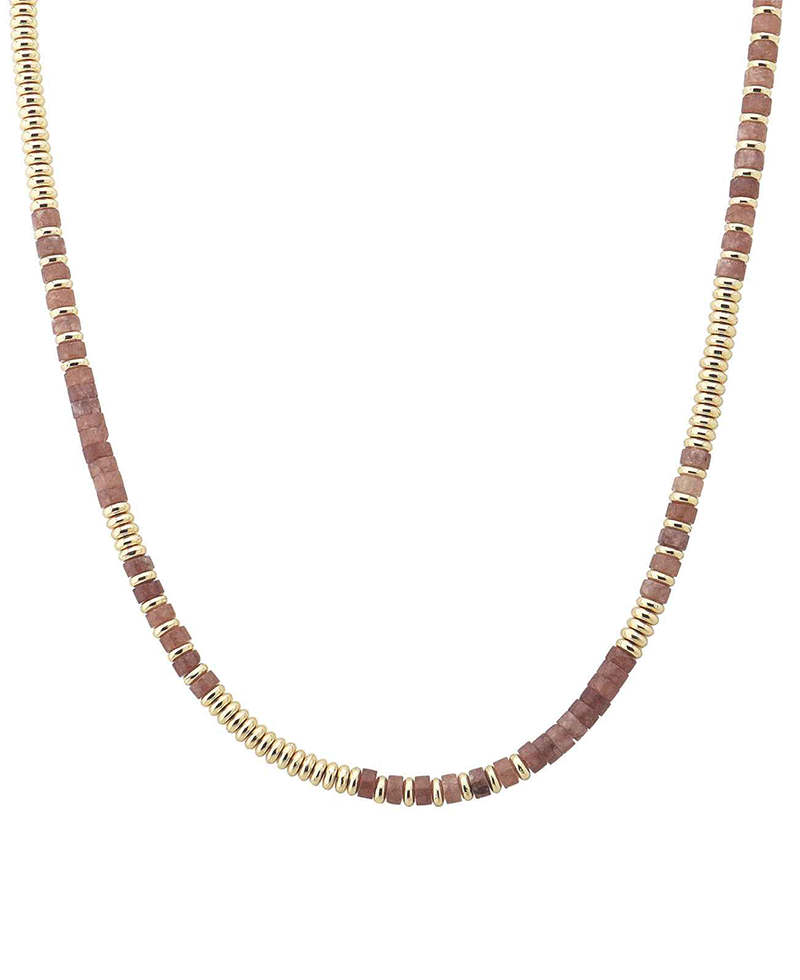 Mixed Rondelle Bead Necklace