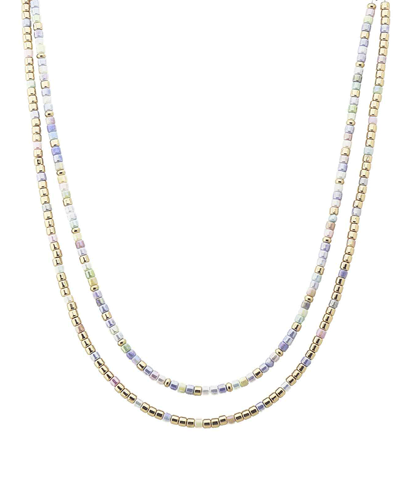 Double Strand Beaded Necklace