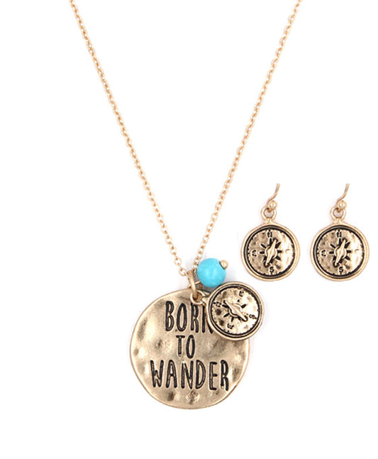 BORN TO WANDER Necklace Set