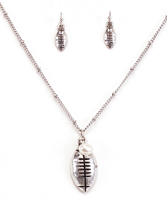 Football Necklace Set