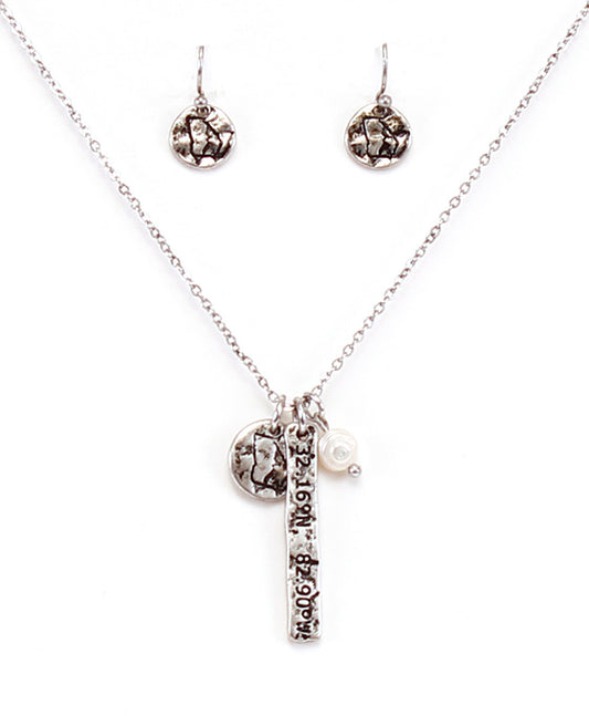 GA Latitude & Longitude Necklace Set