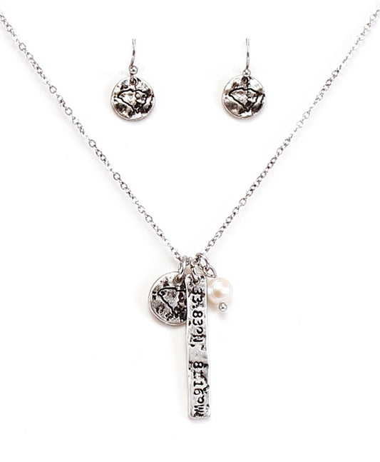 SC Latitude & Longitude Necklace Set