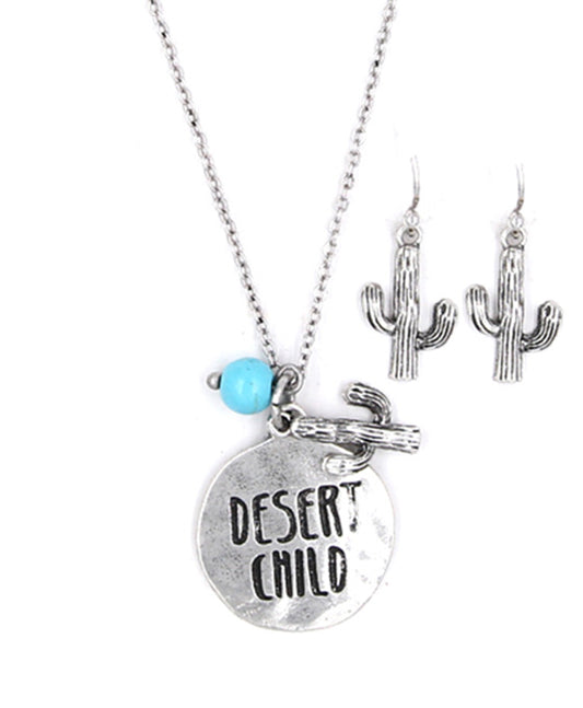 Message Necklace Set - DESERT CHILD