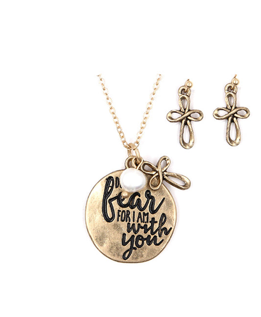 Message Necklace Set - DO NOT FEAR