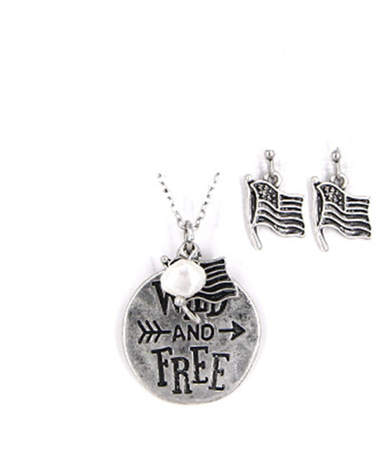 Message Necklace Set - WILD & FREE