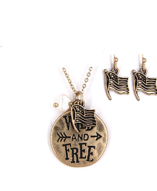 Message Necklace Set - WILD & FREE