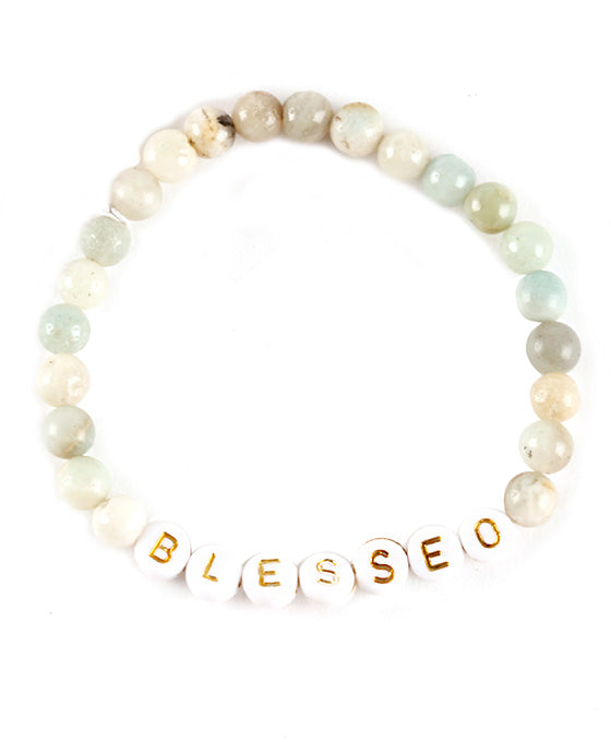 Blessed Semi Bead Bracelet